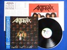 ANTHRAX Among The Living ?JAPAN 1ST PRESS? LP Metallica Slayer OBI & INSERT NM