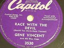 78 rpm early Rock & Roll by Gene Vincent on Capitol 3530 grade E-