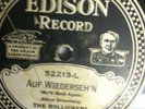 V+ EDISON DISC 52213 - THE ROLLICKERS - AUF WIEDERSEH'N