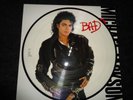 MICHAEL JACKSON RARE BAD JAPAN PICTURE DISC NO PROMO 30-3-P 858 EXCELLENT SMILE