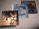Bon Jovi, Slippery When Wet, New Jersey, 3 Vinyl LP's