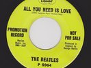 BEATLES 45 All You Need Is Love / Baby Your A Rich Man CAPITOL 5964 PROMO COPY