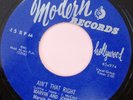 MARVIN & JOHNNY Ain't That Right bw Let Me Know 45 MODERN 974 DOO-WOP EX RARE