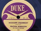 Duke 191 Fention Robinson MISSISSIPPI STEAMBOAT 78 rpm Blues E++ 1960