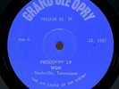 JOHNNY CASH GRAND OLE OPRY ORIGINAL RADIO SHOW RECORD JUNE CARTER JIMMY C NEWMAN