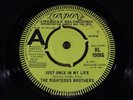 RIGHTEOUS BROTHERS = Just Once In My Life = NEAR MINT = LONDON HL 10066 = Soul B
