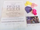 Prince And The NPG - July 31st 1993 Wembley ticket + flyer + flowers