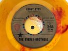 EVERLY BROTHERS Ebony Eyes/Walk Right Back 1960 WB gold vinyl promo 45 E+ beauty