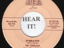 The Cadillacs DOO WOP 45 (Josie 773) Sympathy / No Chance   VG++