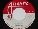 Led Zeppelin Immigrant Song Atlantic Records Promo 45 RPM 7-Inch Record