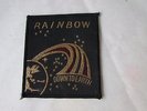 Original RAINBOW 1980's Down to Earth Heavy Metal Rock Band Sew on Badge / Patch