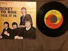 The Beatles Ticket to Ride/Yes It Is With Picture Sleeve 45 Record