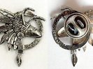 ADAM AND THE ANTS ADAM ANT ANTMUSIC CAST METAL BADGE 