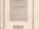 Opera Programme 1918 Enrico Caruso Marta Maria Barrientos Adamo Didur Met NYC