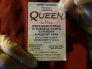 ORIGINAL QUEEN,MAGIC TOUR KNEBWORTH TICKET,LAST LIVE PERFORMANCE EVER 9/8/1986