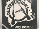 DESTRUCKTIONS Lp Vox Populi Terveet Kadet Mob 47 Kaaos Gism Rock-o-rama Kbd