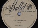 Country 78 LEON PAYNE Lost Highway BULLET 670 HEAR
