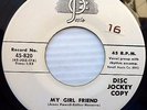 CADILLACS doowop ORIG. vg++ Josie  Promo 45 MY GIRL FRIEND / BROKEN HEART PJ151