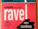 ROBERT CASADESUS RAVEL COMPLETE PIANO COLUMBIA 3 LPS 6 EYE PROMO ML 4518/19/20