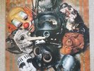 SLIPKNOT 1999-2000 Self Titled era Masks Large Poster, IOWA Vol 3 AHIG Gray