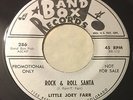 LITTLE JOEY FARR Rock & Roll Santa 45 Band Box rockabilly promo hear Christmas