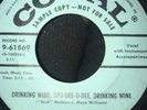 Johnny Burnette Drinking Wine Spo-Dee-O-Dee PROMO Rockabilly ORIGINAL 3 DAY Auct