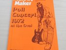 V/A MELODY MAKER POLL CONCERT PROGRAMME 1972 LONDON OVAL GENESIS ELP FOCUS FUDD