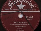 BUDDY HOLLY & THE CRICKETS 78 That'll Be The Day / I'm Looking For Someone Love