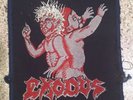 Exodus Bonded By Blood Thrash Metal Embroidered Round Patch Vintage 1980's