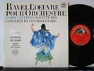 CLUYTENS RAVEL ORCHESTRAL WORKS 3 DAPHNIS & CHLOE STEREO LP EMI VSM ED1 CVB 934