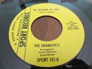 THE DRAMATICS  RARE DETROIT NORTHERN SOUL 45 ON SPORT LBL  ALL BECAUSE OF YOU