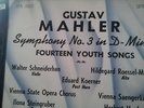 MAHLER SYMPHONY # 3 14 YOUTH SONGS WALTER SCHNEIDERHAN Original SPA 20/21/22