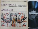 ANSERMET / STRAVINSKY les noces ..  / DECCA SXL 2277 WBg