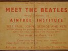THE BEATLES AINTREE INSTITUTE ADVERTISING FLYER HANDBILL 12 AUGUST 1961 REPRO