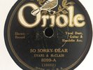 JOE EVANS & MCCLAIN ORIOLE 8099 BLUES 78 RPM E-