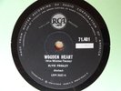 1960 Rock 78 rpm ELVIS PRESLEY Wooden Heart / G.I. Blues  RCA South Africa