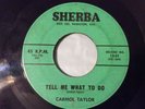 CARMOL TAYLOR 45 Tell Me What To Do SHERBA  ROCKABILLY