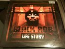 Black Rob life story vinyl 2 LP DOUBLE PROMO RECORD (BAD BOY Records) Gold text