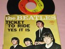 The Beatles-Ticket To Ride/Yes It Is-Vinyl 45 w/Picture Sleeve