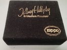 Johnny hallyday authentique zippo rare coffret velours noir limité
