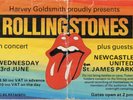 ROLLING STONES CONCERT TICKET 1982 NEWCASTLE  ORIGINAL RARE VINTAGE 35 YRS OLD