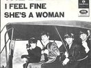 THE BEATLES 45 I FEEL FINE+PS DENMARK RARE