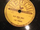 CARL PERKINS 78 Sun Records 234 blue suede shoes/honey don't VG 1956 U-176 U-177