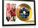 Corey Taylor Slipknot Flag Style Signed Gold Disc Display
