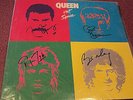 QUEEN HOT SPACE LP SIGNED AUTOGRAPHED BY ALL 4 MEMBERS INC FREDDIE MERCURY