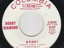 Northern soul: Bobby Diamond, Stop  45 on Columbia, white-label promo
