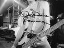 AUTHENTIC SIGNED DEE DEE RAMONE 12 X 8 PHOTO.REAL SIGNATURE.COA.RAMONES