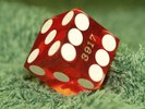 BAD COMPANY ORIGINAL DICE PHOTOGRAPHIC PROP FROM STRAIGHT SHOOTER ALBUM COVER