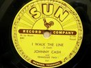JOHNNY CASH I walk the line SUN 241 orig 1956 rockabilly  RARE 78 VG+/EX