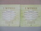 33CX 1306 & 1307- PERGOLESI- Concertino No.1-6/Violin Sonata etc 2-LP (I MUSICI)